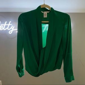DVF Silk Long Sleeve Blouse